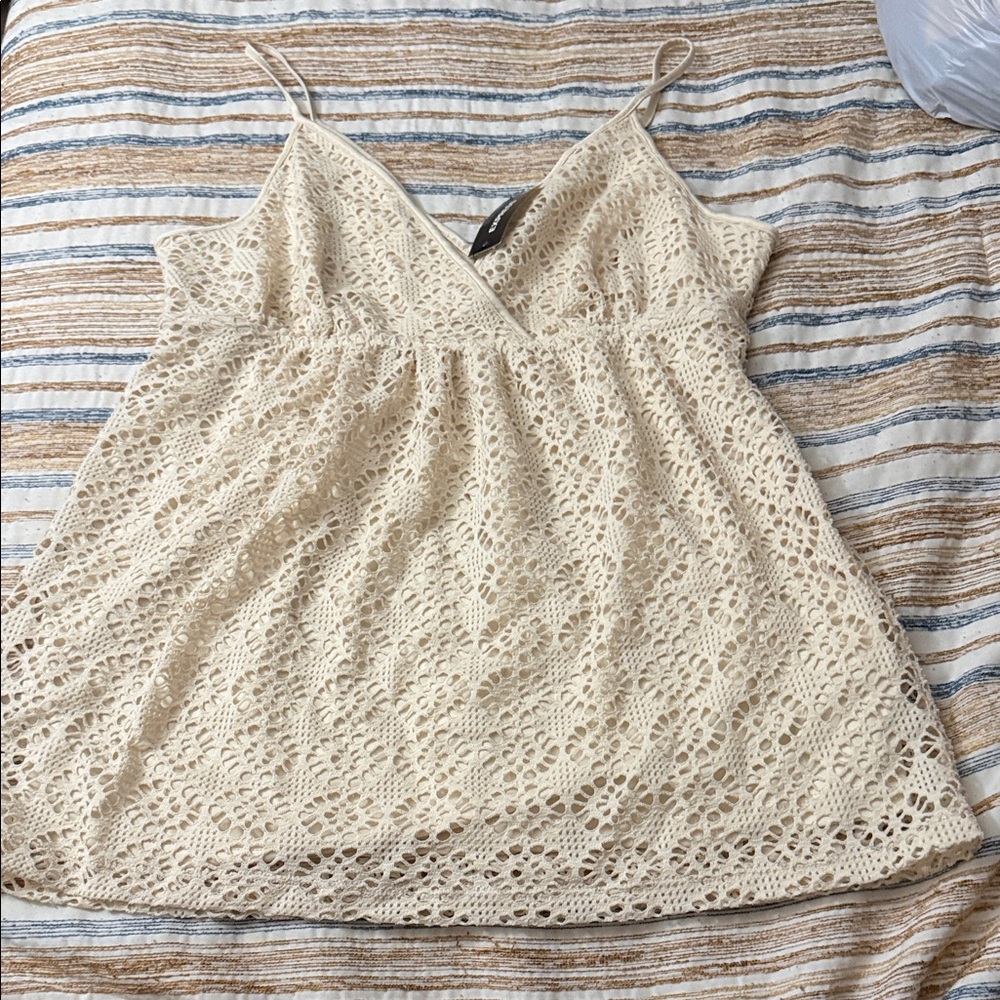 Express Cream Lace Camisole Top